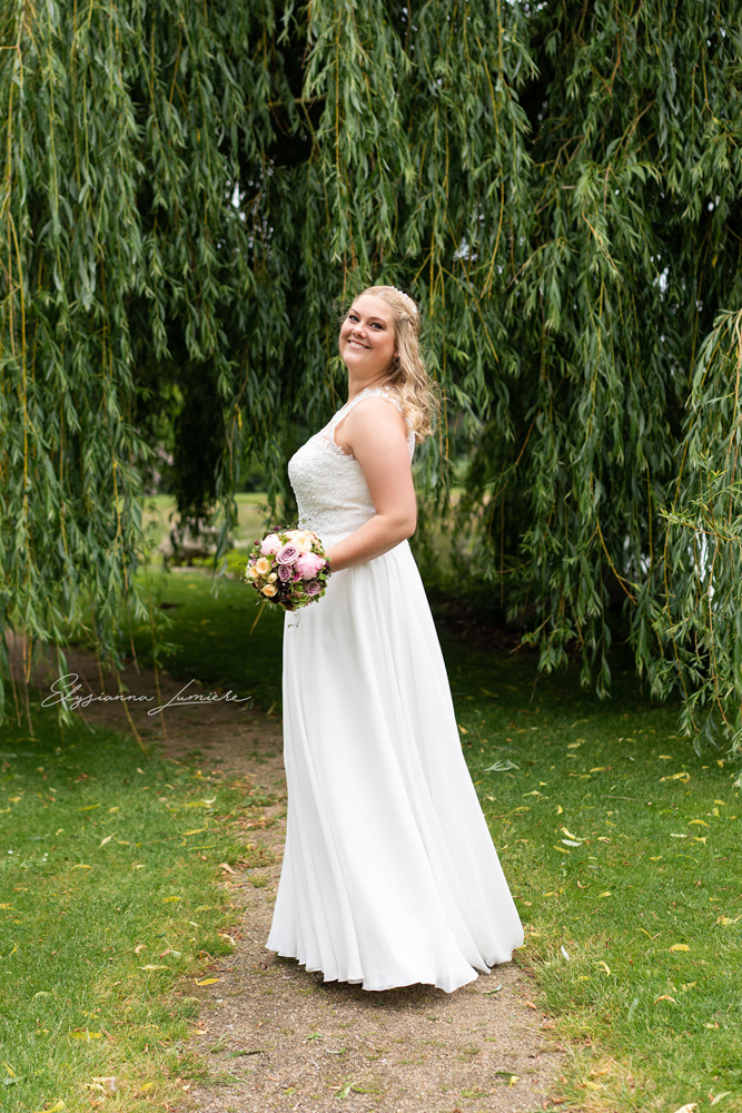 Hochzeitsfotograf Bilder der Braut Vinatgekleid Visbek