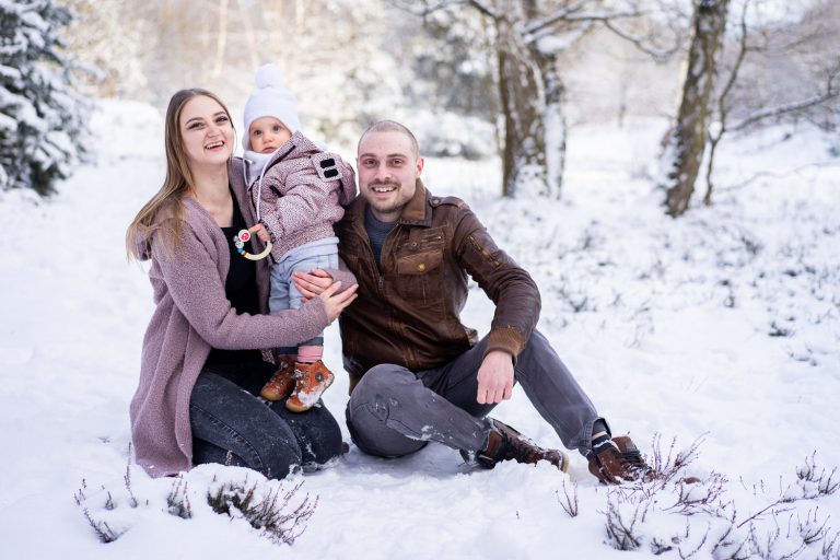 Familienfotos im Winter Familyshooting Fotografin Bremen